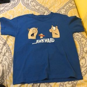 Blue shortsleeved top